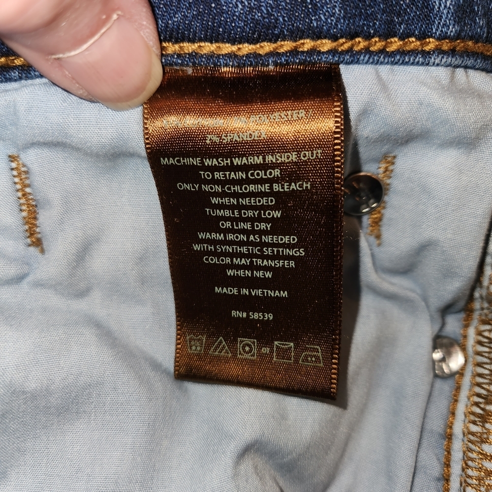 Kut From The Kloth Catherine Boyfriend Patchwork Jeans Size 10 Frayed Raw Hem - Picture 11 of 15